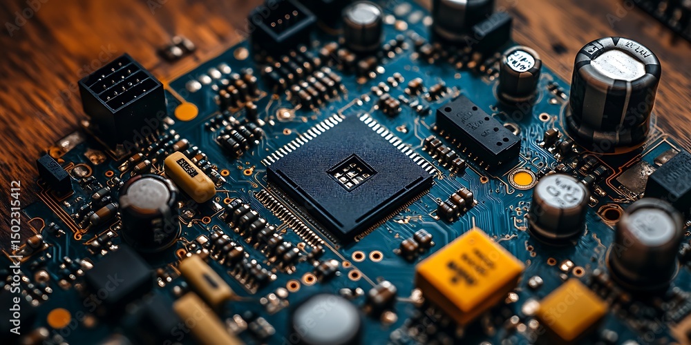 Fototapeta premium Circuit board close-up (4)