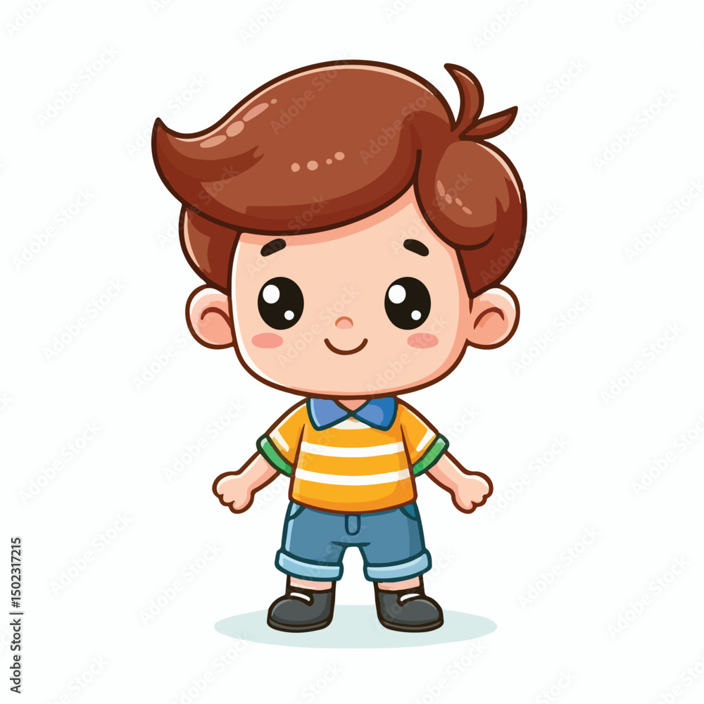 Vector Cartoon Boy and Girl Vector Cartoon Boy and Girl