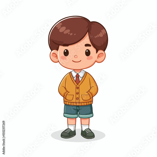 Vector Cartoon Boy and Girl