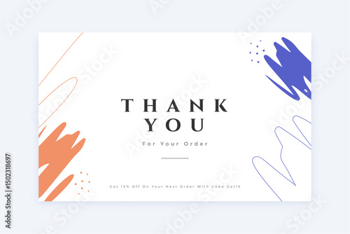 abstract thankyou for your order template