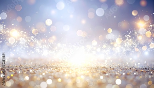 シルバーブルーの光が舞う幻想的なテクスチャ1