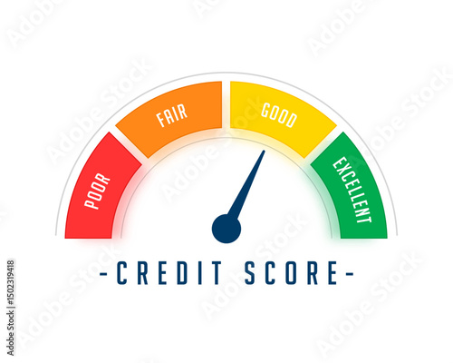 credit score meter for performance rating