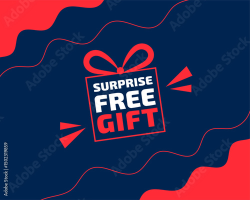 surprise free gift promo background win extra prize
