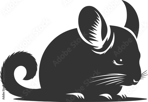 chinchilla rodent artwork vector