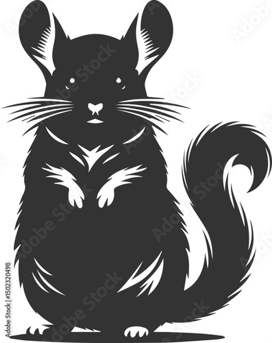 chinchilla rodent artwork vector