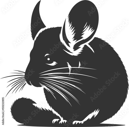 chinchilla rodent artwork vector
