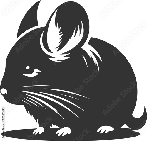 chinchilla rodent artwork vector