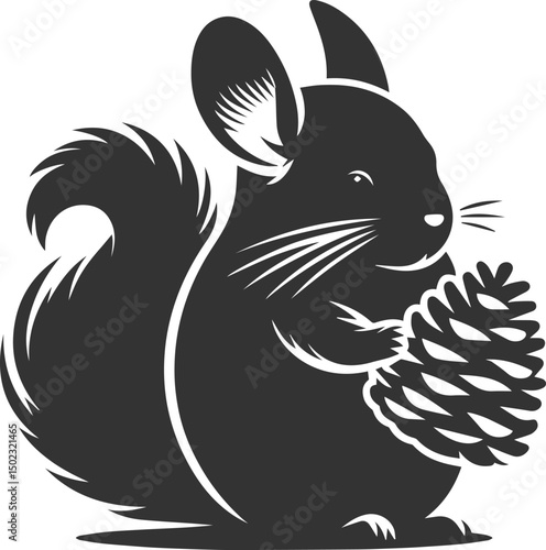 chinchilla rodent artwork vector