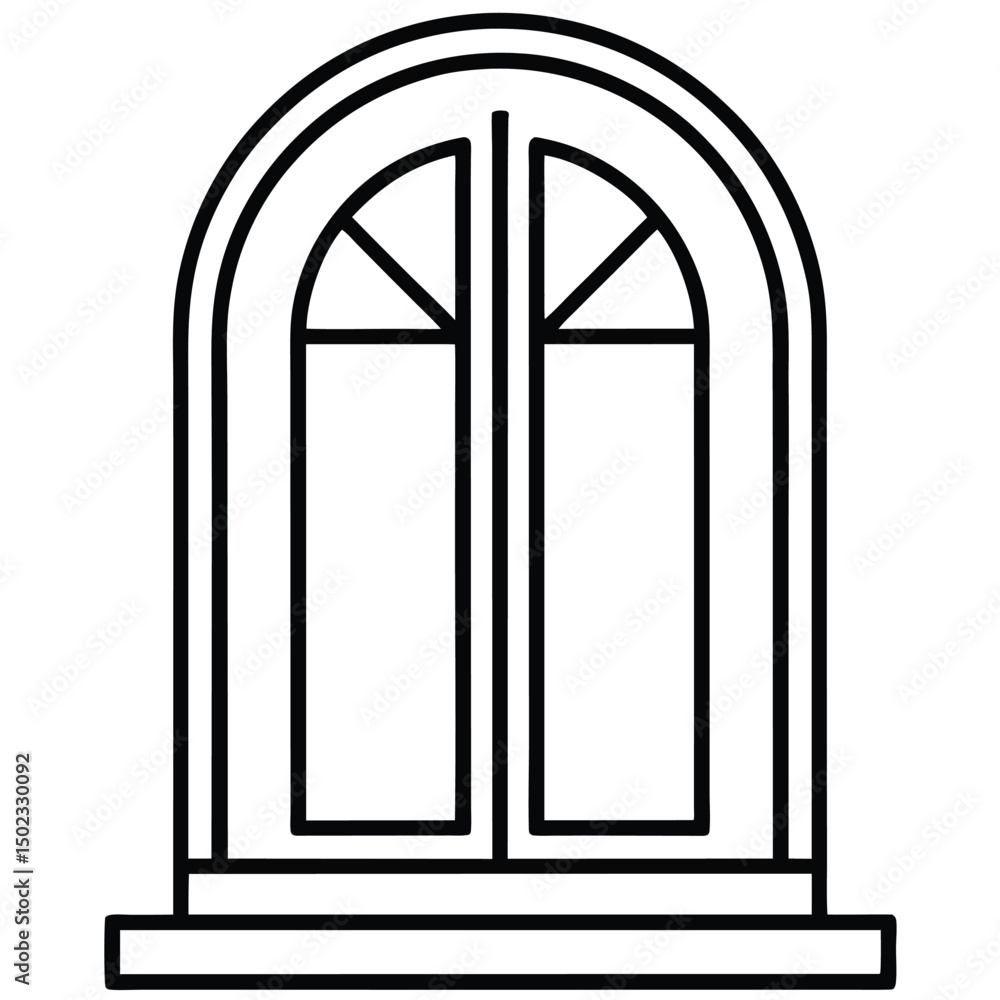 black and white window black and white window