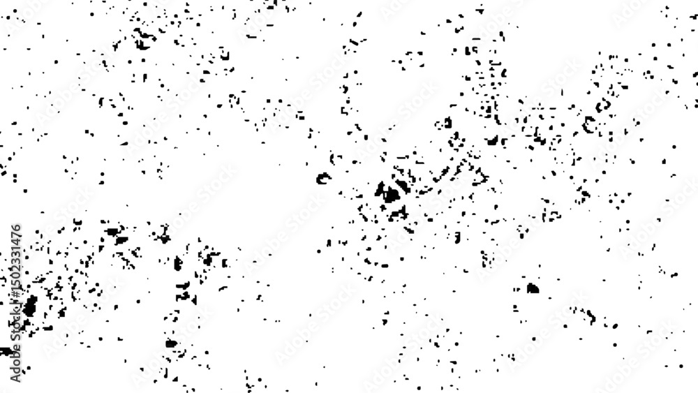 Obraz premium Distressed black texture. Dark grainy texture on white background. Grunge background black and white. Cracks, chips, scratches, dust texture.