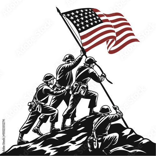 Raising the Flag on Iwo Jima A Timeless Image