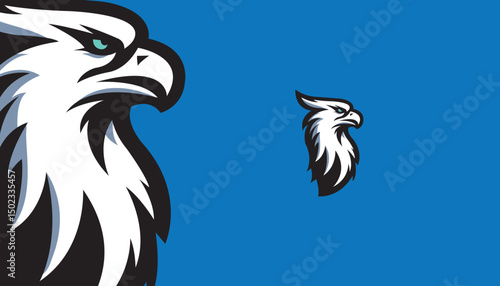 Mighty Eagle Mascot Logo – Soaring Vector Design