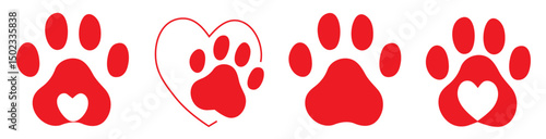 Love Paw Prints: Heart Pet Tracks