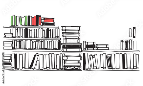 A set of different books