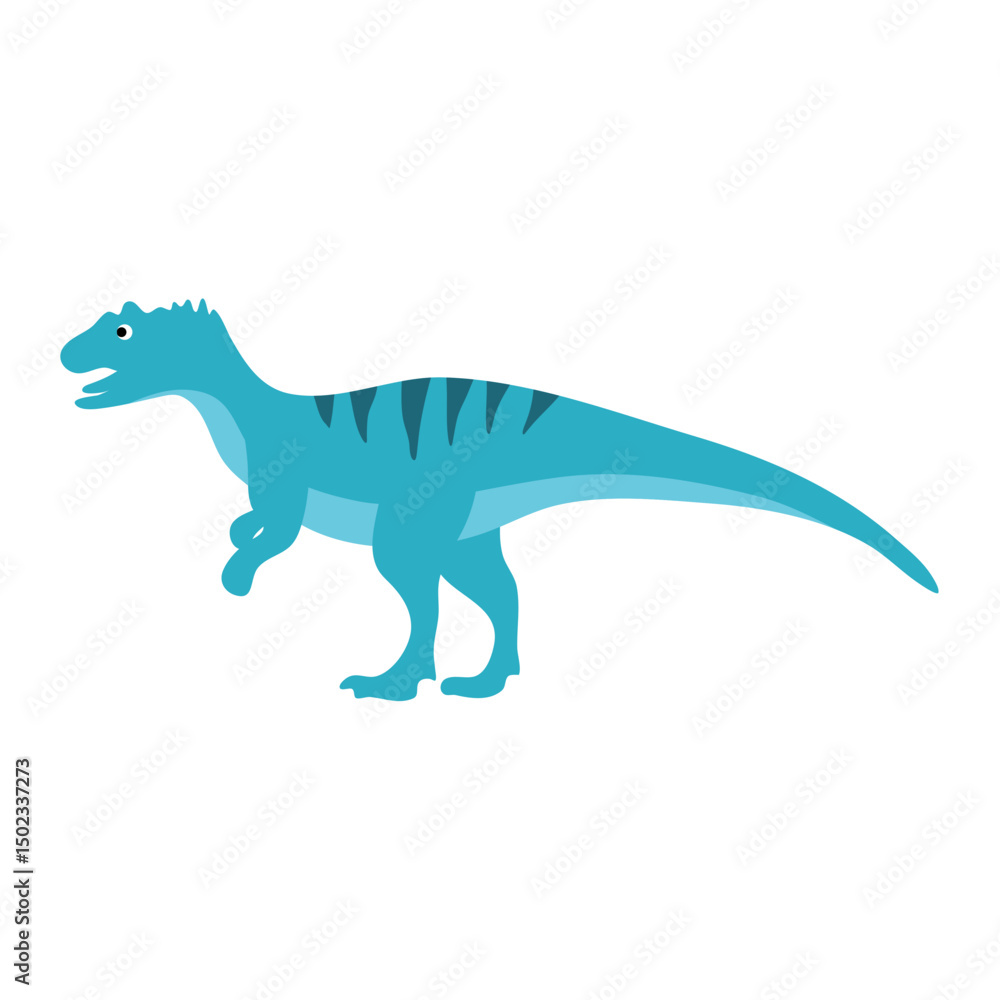 Cute cartoon dinosaurs in flat style Cute cartoon dinosaurs in flat style