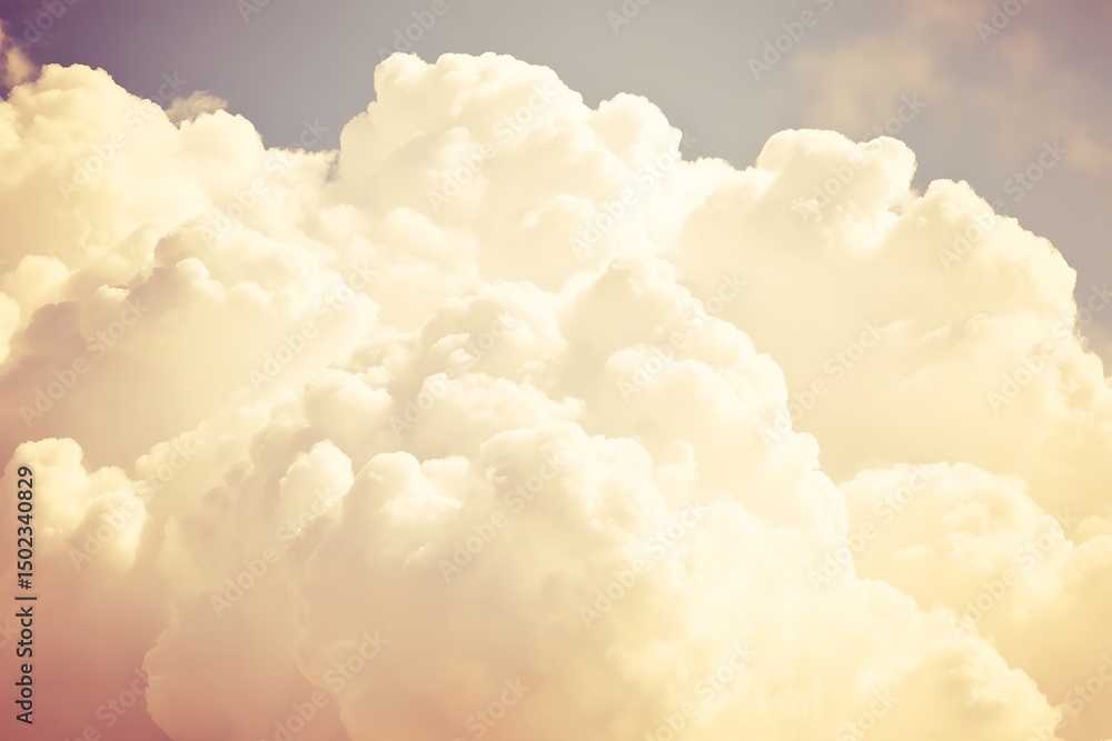 Golden clouds against a gentle sky Golden clouds against a gentle sky