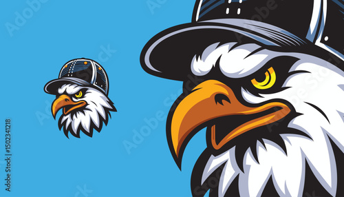 Mighty Eagle Mascot Logo – Soaring Vector Design