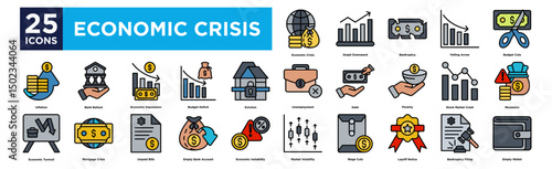 Economic crisis Economic Crisis, Graph Downward, Bankruptcy, Falling Arrow, Budget Cuts,