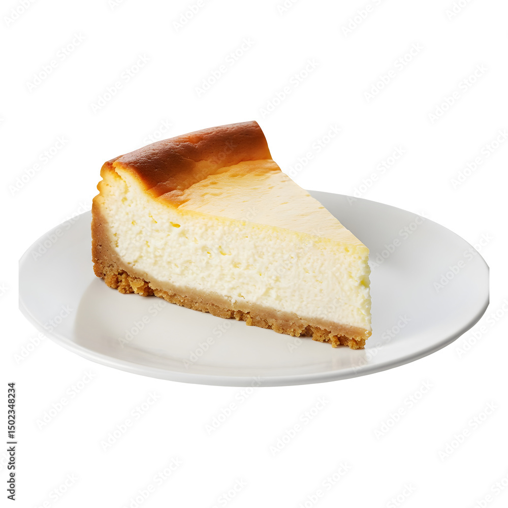 Creamy Classic New York Style Cheesecake Slice Creamy Classic New York Style Cheesecake Slice