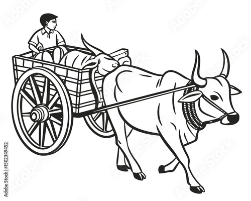 Bullock Cart A Traditional Mode Of Transportation Rural Life