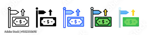 Pricing Icon Collection With Multiple Styles