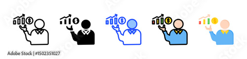 Broker Icon Collection With Multiple Styles