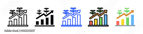 Capital Raising Icon Collection With Multiple Styles