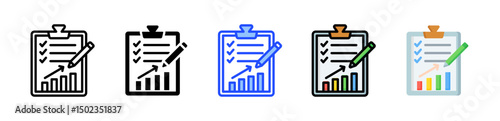 Survey Icon Collection With Multiple Styles