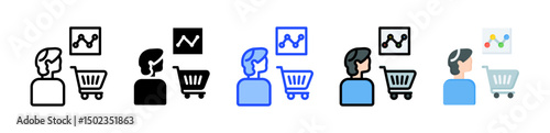 Customer Behavior Icon Collection With Multiple Styles