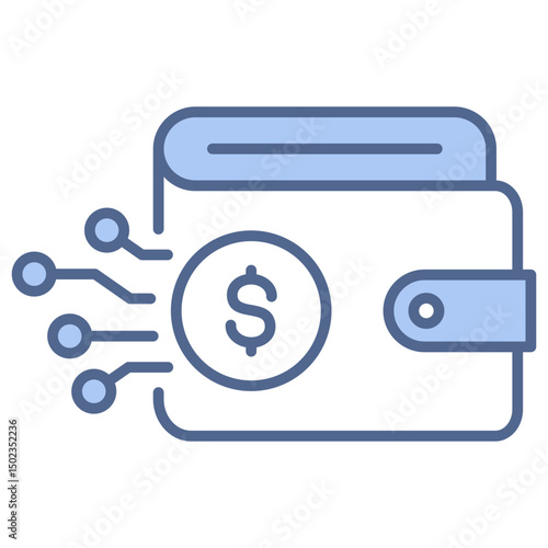 Ewallet Blue Icon