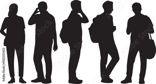 Students Walking to School Silhouette

Backpack Ready – School Time Vector

First Day of School Silhouette Scene

Back to School Bus Arrival Vector Art

Books, Bell & Kids – School Silhouette Design