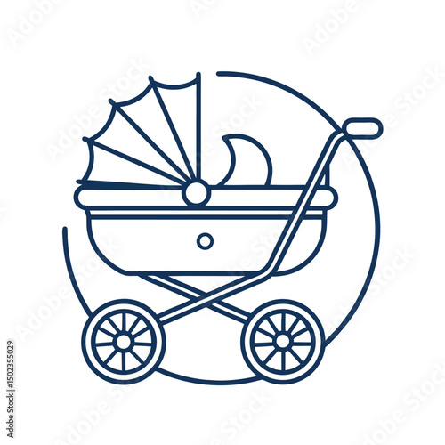 baby carriage vector illustration