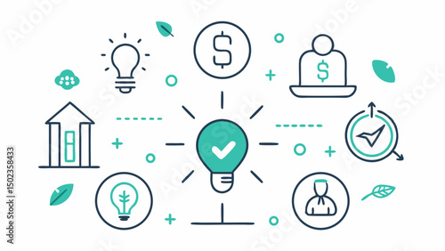 Crowdfunding stroke icon collection featuring creative fundraising symbols and finance-themed illustrations perfect for startup, investment, and money-raising design needs
