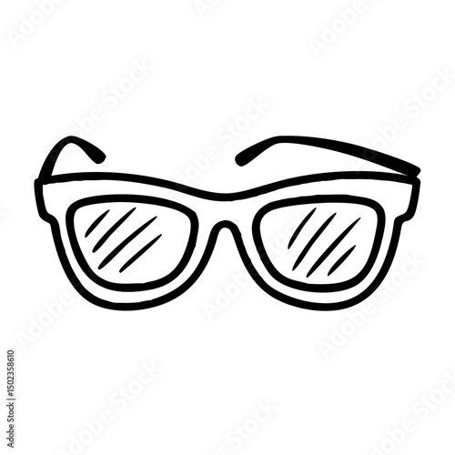 Sun Glasses Handdrawn Icon