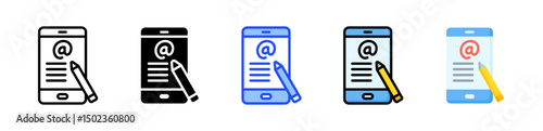 Mention Icon Collection With Multiple Styles