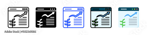 Organic Reach Icon Collection With Multiple Styles