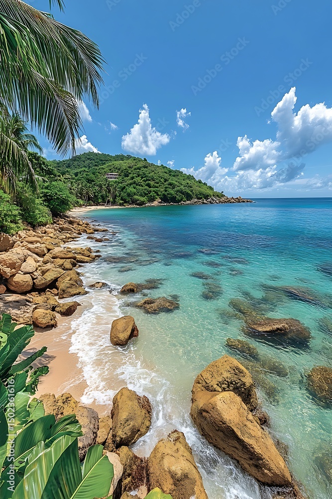 Obraz premium Tropical beach paradise