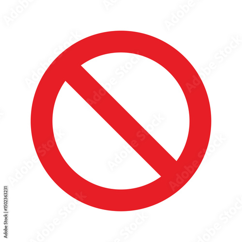 Free Download Red no entry and no parking prohibition symbols, a warning illustration of forbidden traffic law - GFXLoad