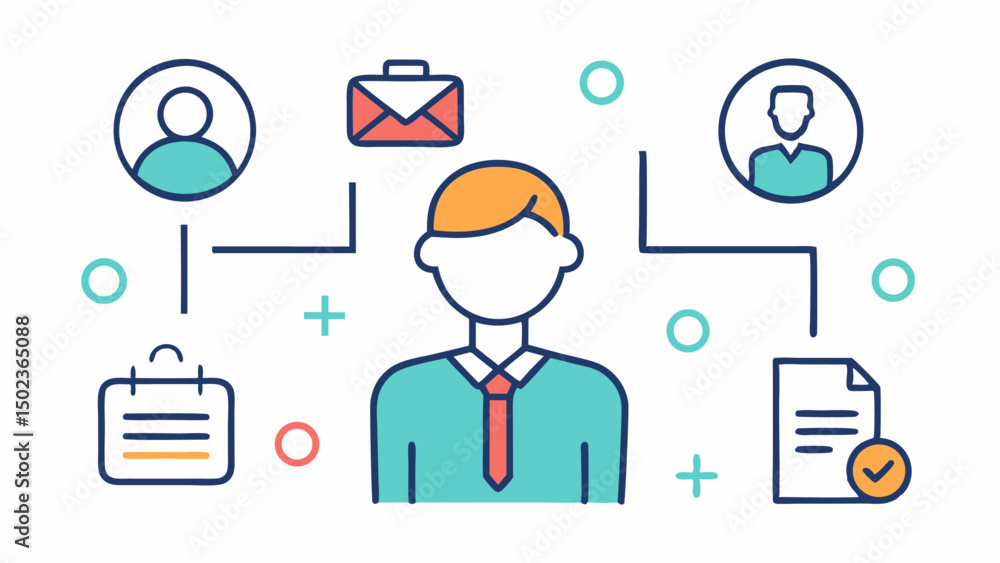 recruitment stroke icon set showcasing headhunting and career resources for talent acquisition recruitment stroke icon set showcasing headhunting and career resources for talent acquisition