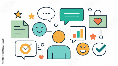 result stroke icon collections featuring feedback icons for effective evaluation and performance measurement