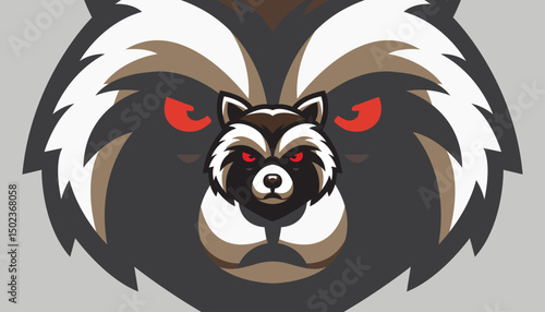 Clever Raccoon Mascot Logo – Playful Vector Character Design