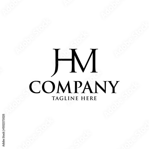Initial logo design template. Trendy style, vector eps 10