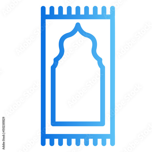 prayer mat Gradient icon