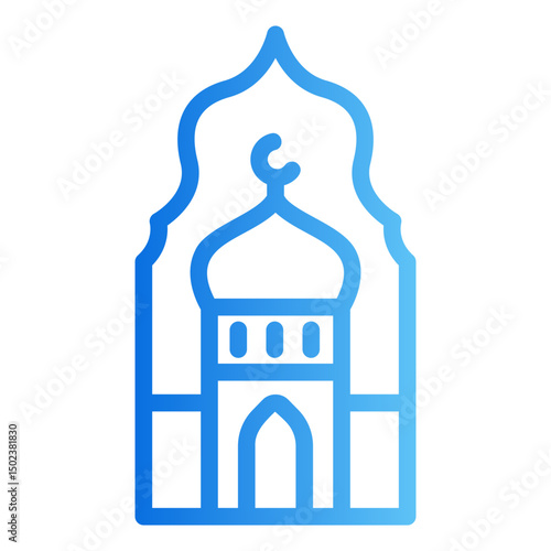 mosque Gradient icon