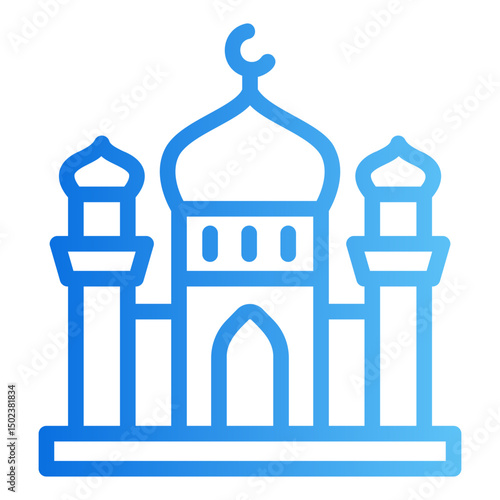 mosque Gradient icon