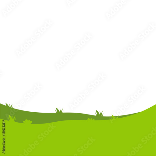 Meadow landscape vector illustration 