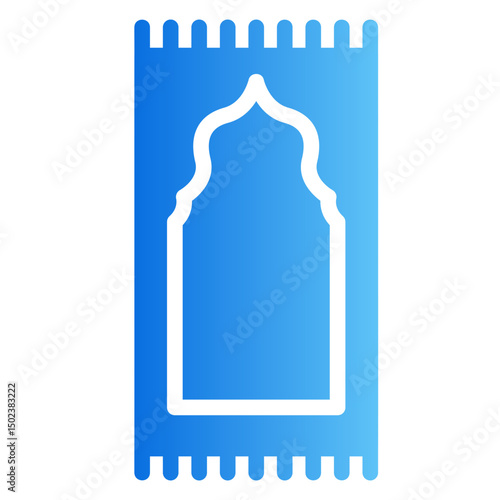 prayer mat Gradient icon