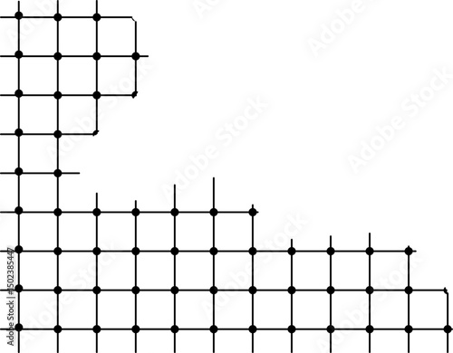 Abstract Grid Corner