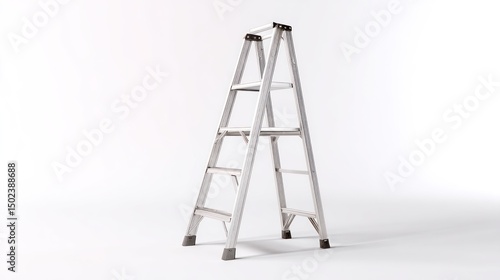 Lightweight, aluminum folding stepladder