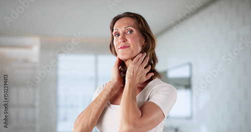 Smiling Woman Styling Hair In Mirror Free Download Smiling Woman Styling Hair In Mirror - GFXLoad